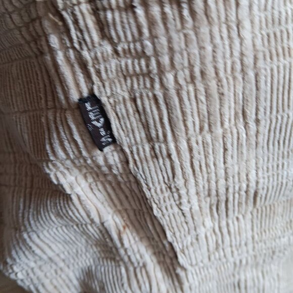 33x32 Vintage Big E 1970's Levis For Gals Corduroy Wide-Leg Bellbottom Pants - Picture 3 of 9